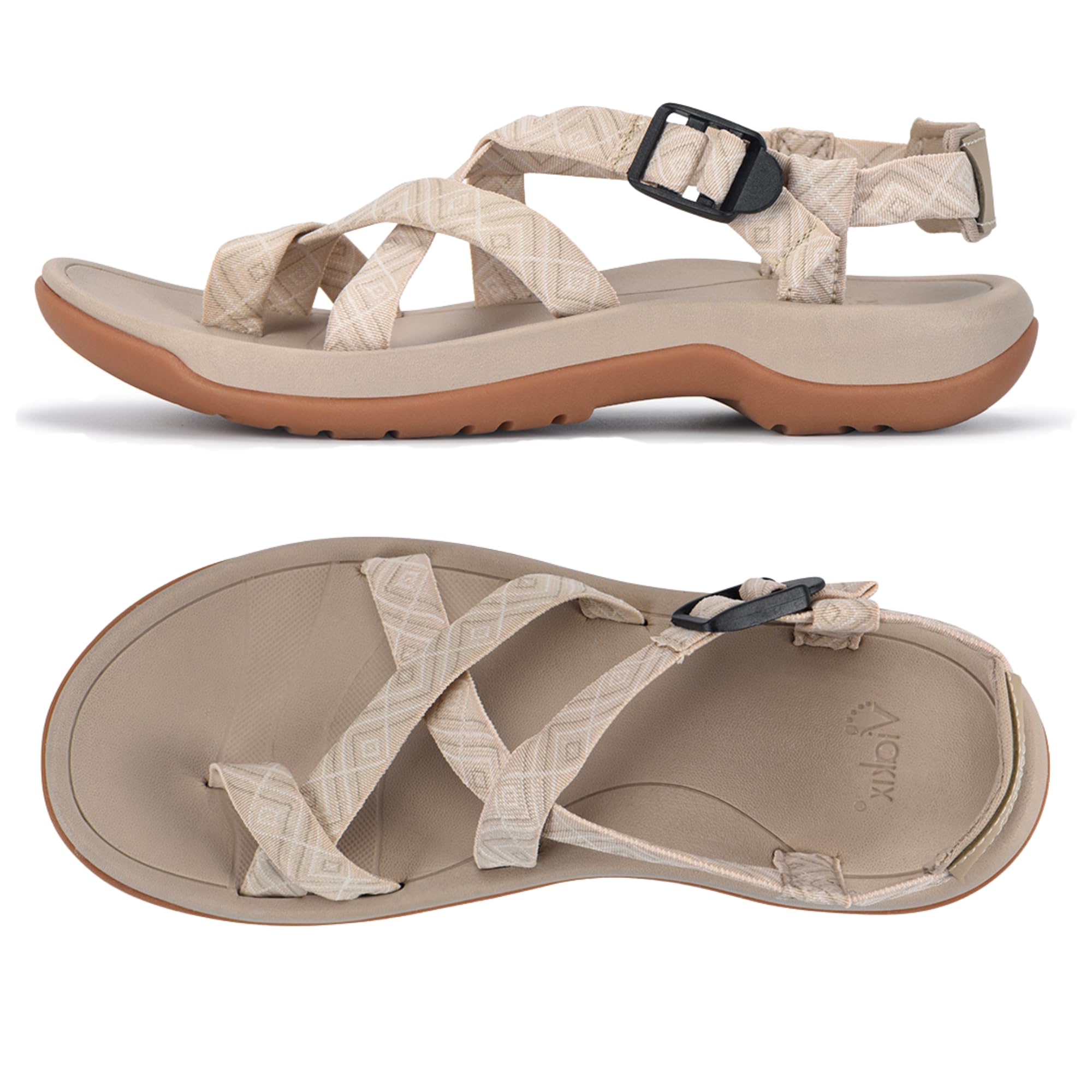 Foto 1 | Sandalias De Senderismo Viakix Acadia Para Mujer, Color Beige, Talla 6 - Venta Internacional.