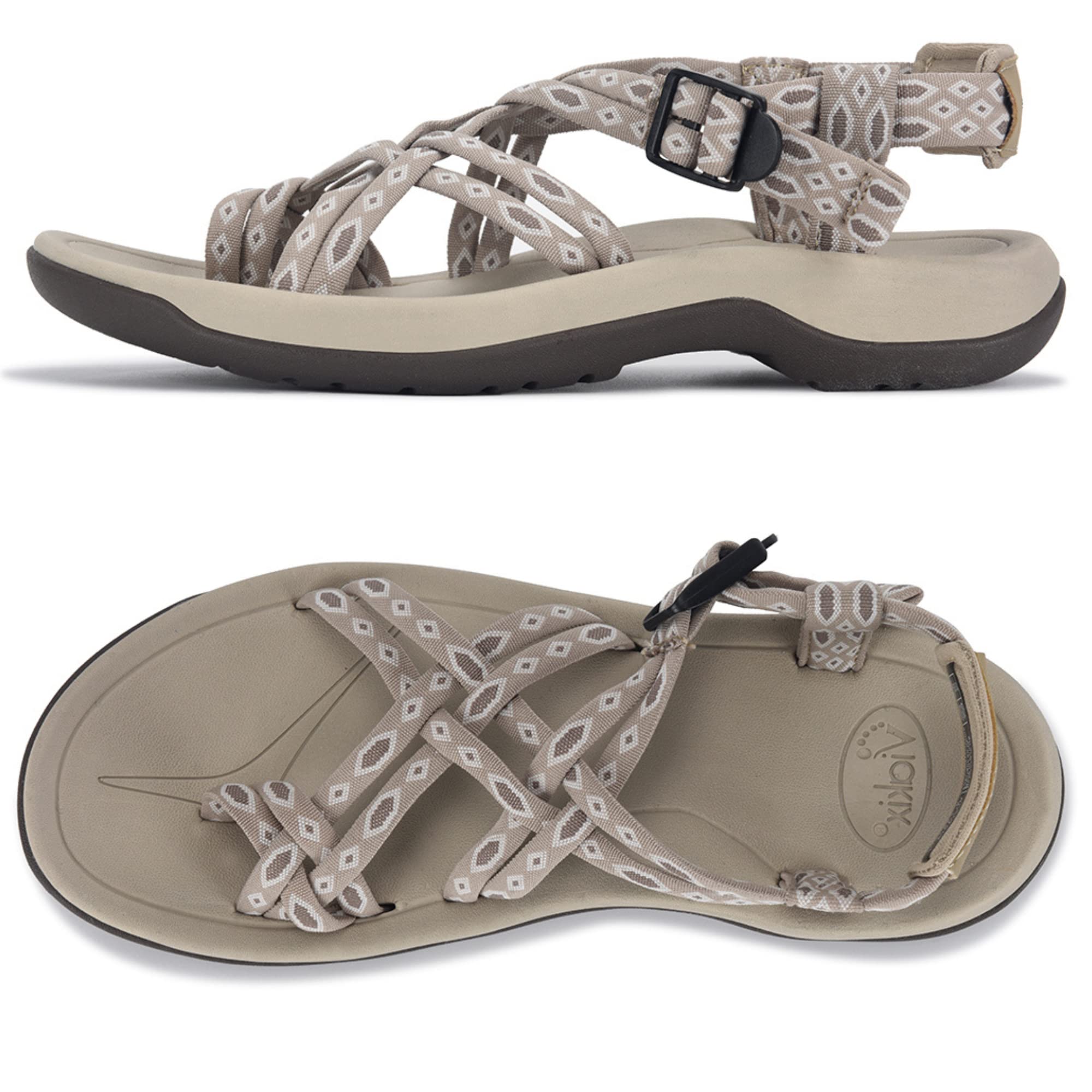 Sandalias De Senderismo Viakix Acadia Para Mujer, Color Beige, Talla 6 - Venta Internacional.