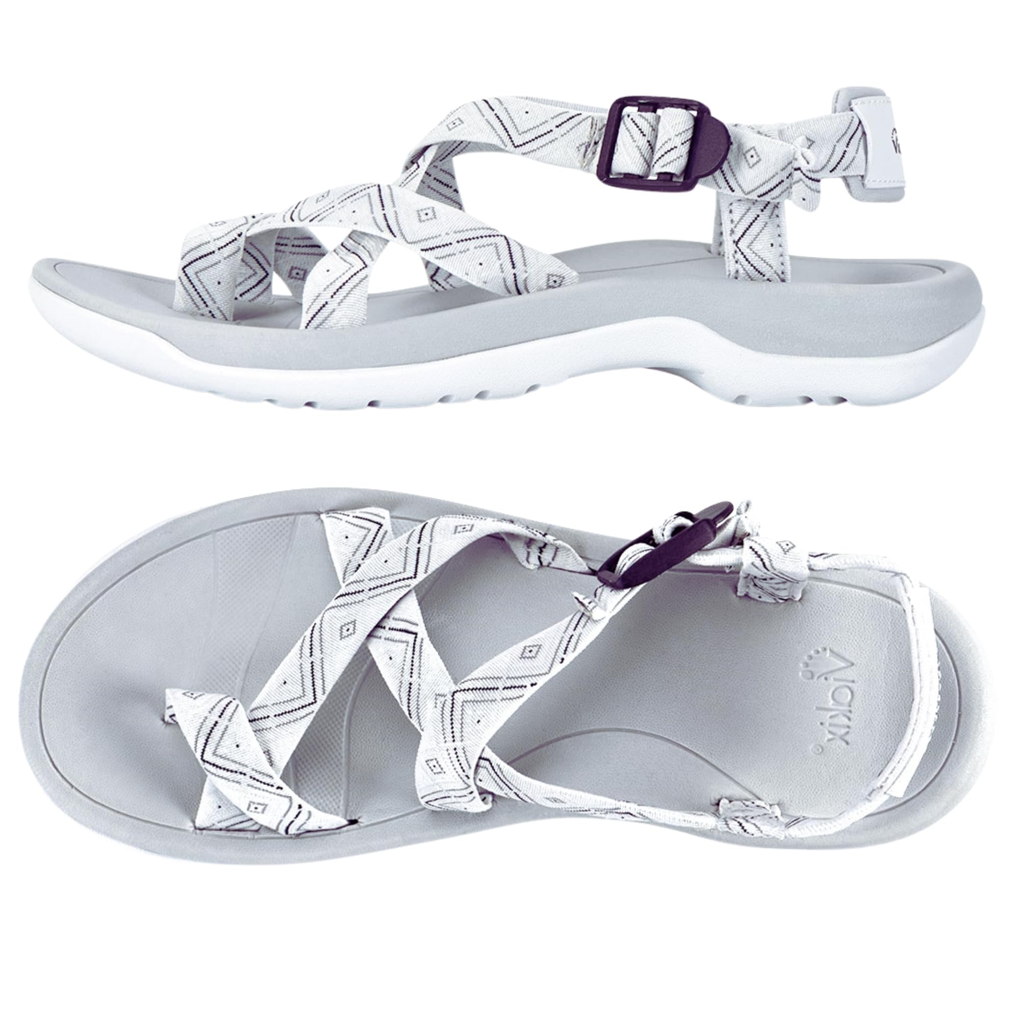 Foto 2 pulgar | Sandalias De Senderismo Viakix Siena Para Mujer, Color Blanco, Talla 11 - Venta Internacional.