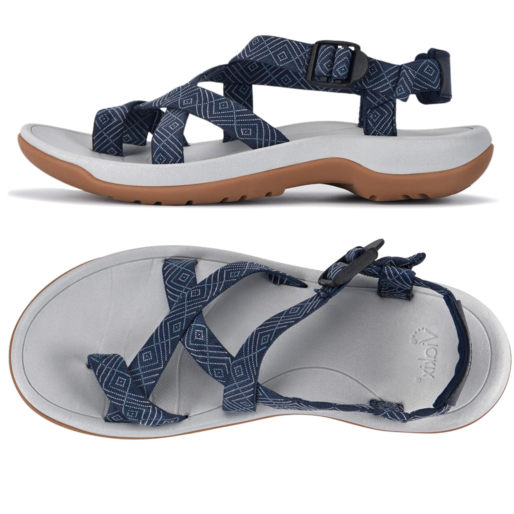 Foto 2 pulgar | Sandalias De Senderismo Viakix Acadia Para Mujer, Color Azul, Talla 9 - Venta Internacional.
