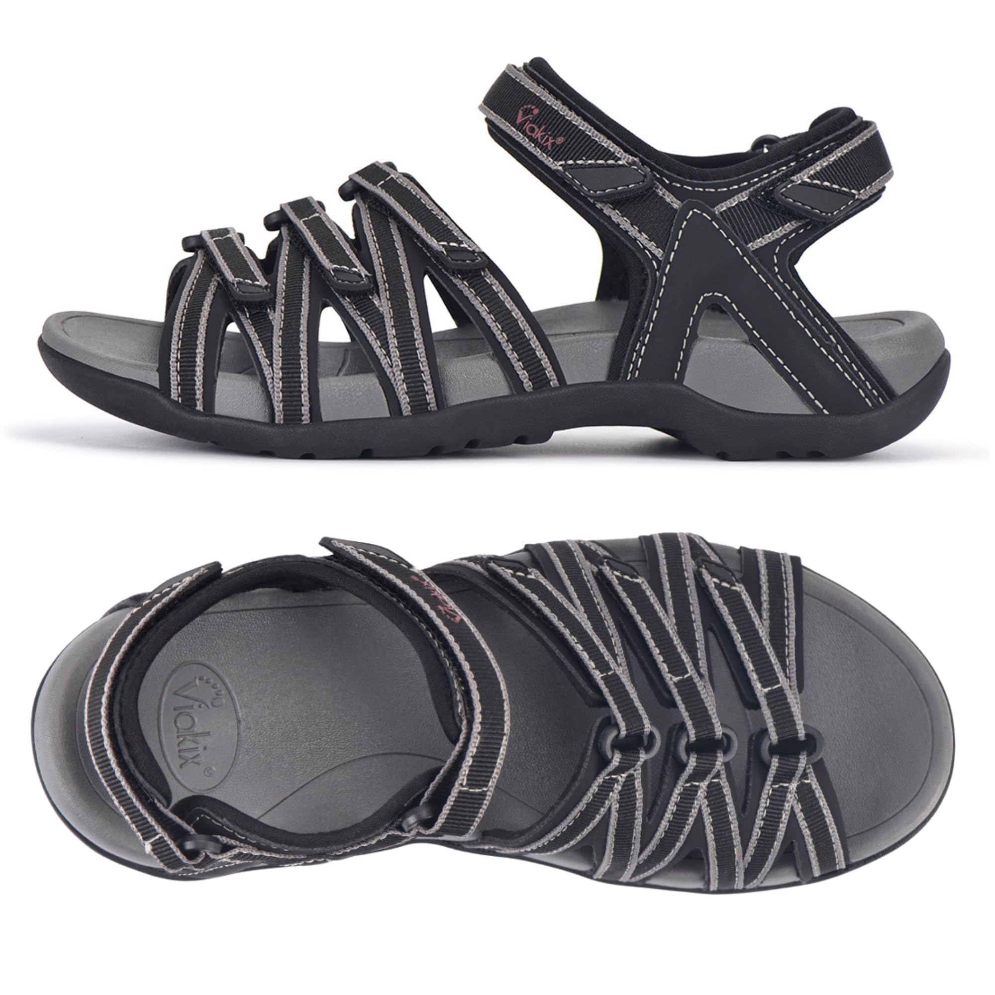 Foto 2 pulgar | Sandalia Deportiva Viakix Acadia Para Mujer Negra Talla 7 - Venta Internacional.