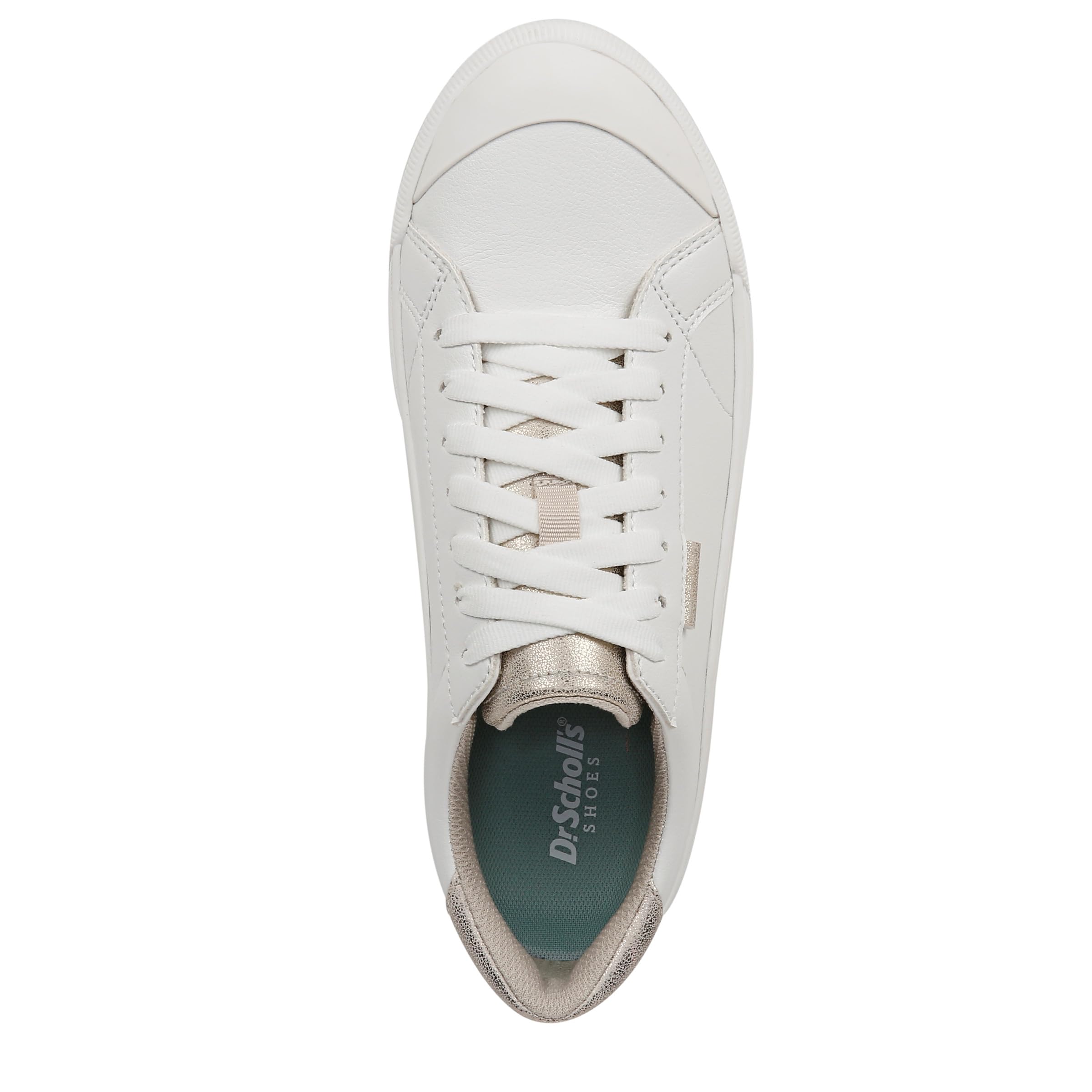 Foto 6 pulgar | Zapatilla Dr. Scholl's Time Off Para Mujer, Color Blanco/dorado, Talla 9 - Venta Internacional.