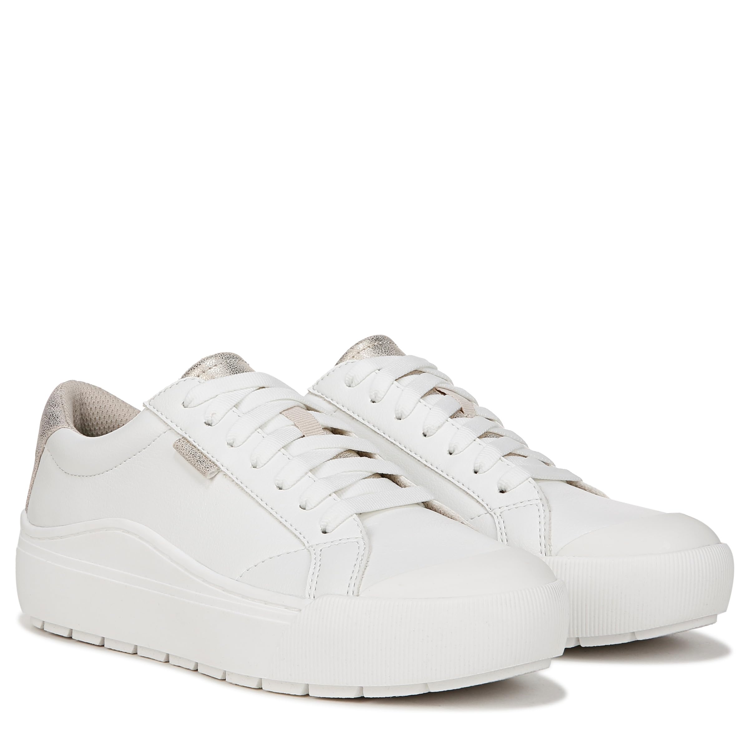 Foto 8 pulgar | Zapatilla Dr. Scholl's Time Off Para Mujer, Color Blanco/dorado, Talla 9 - Venta Internacional.
