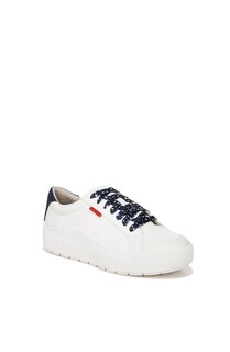 Foto 2 | Zapatilla Dr. Scholl's Time Off Para Mujer, Blanca/azul/roja, Talla 7 - Venta Internacional.