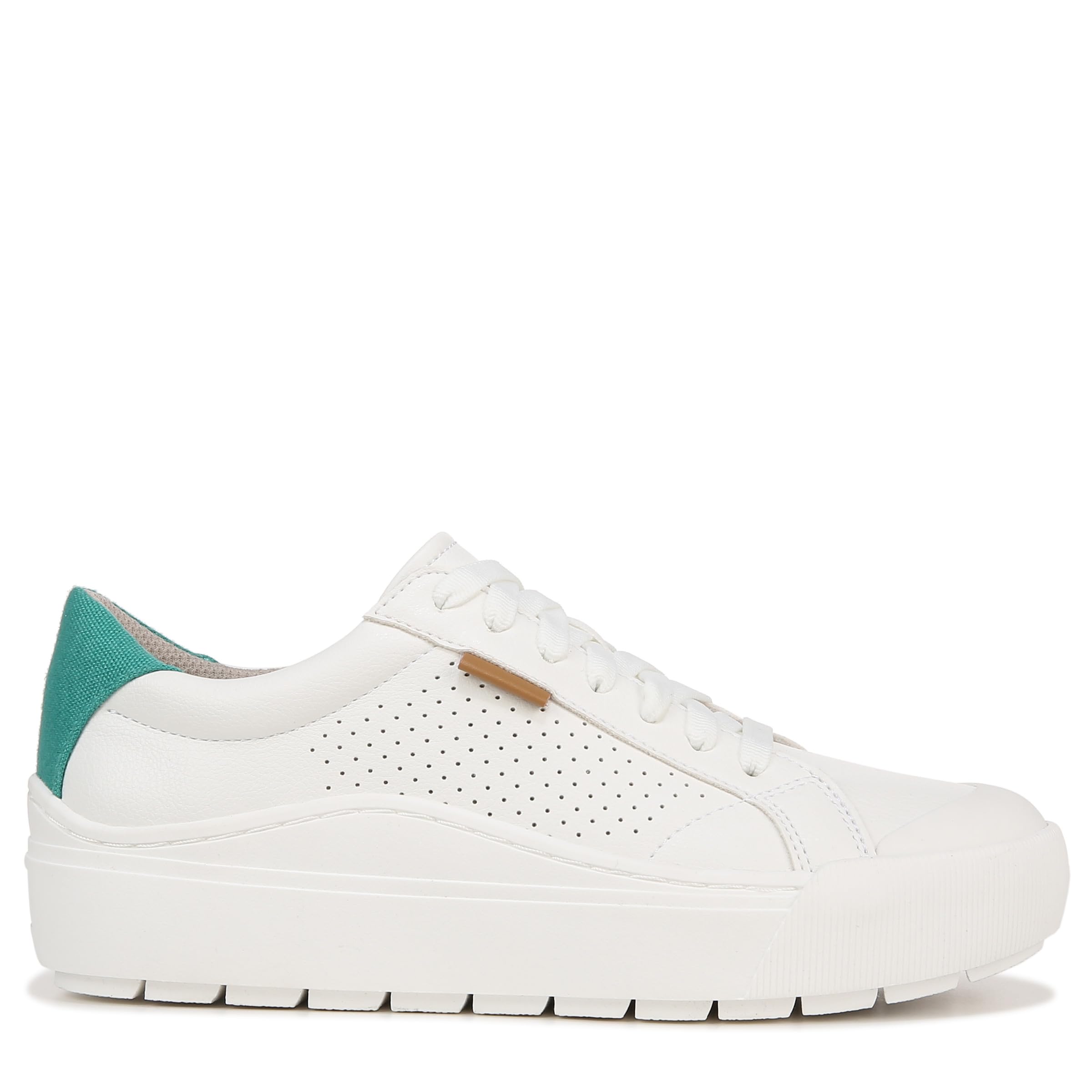 Foto 6 | Zapatilla Dr. Scholl's Time Off Platform Slip On Blanco/verde - Venta Internacional.