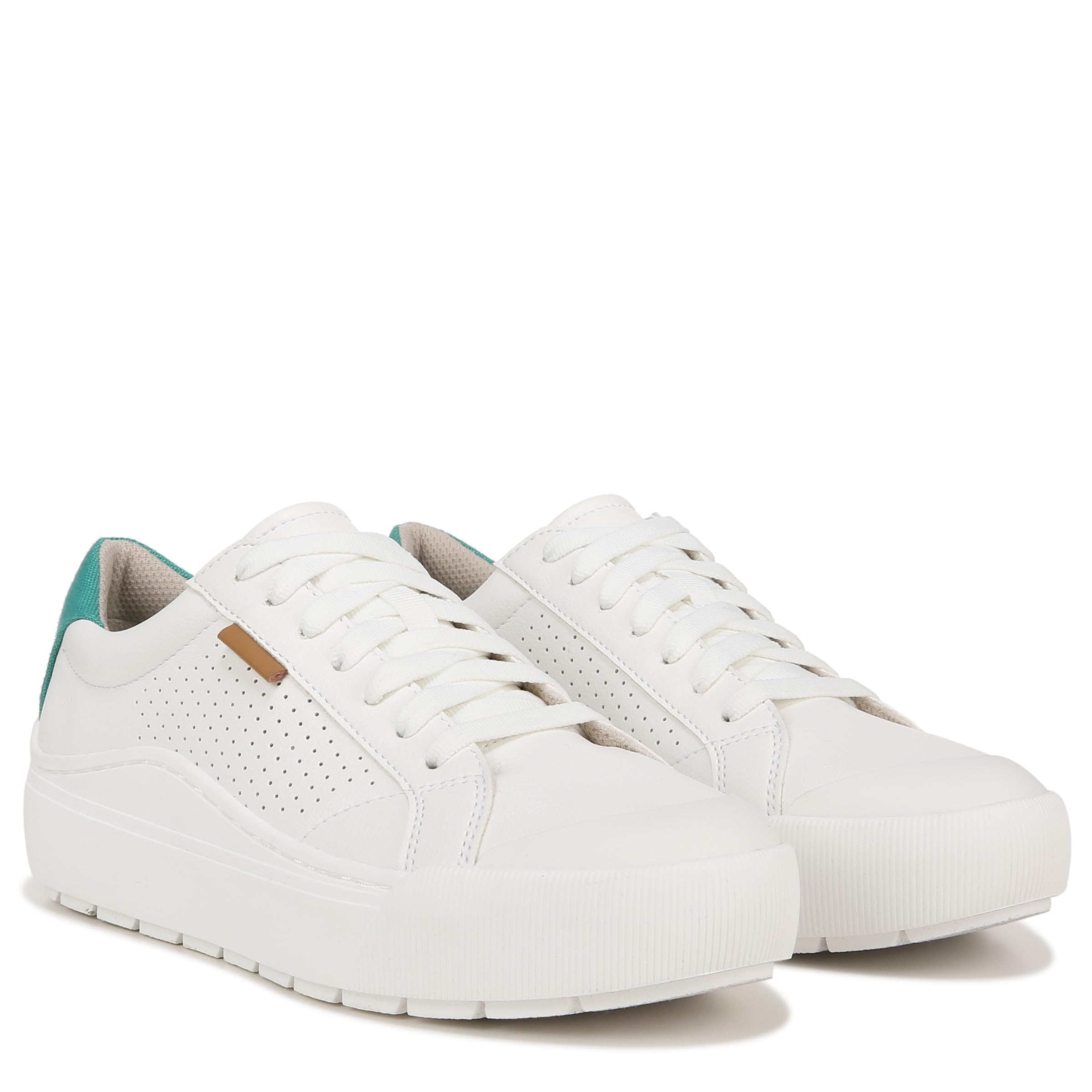 Foto 8 pulgar | Zapatilla Dr. Scholl's Time Off Platform Slip On Blanco/verde - Venta Internacional.
