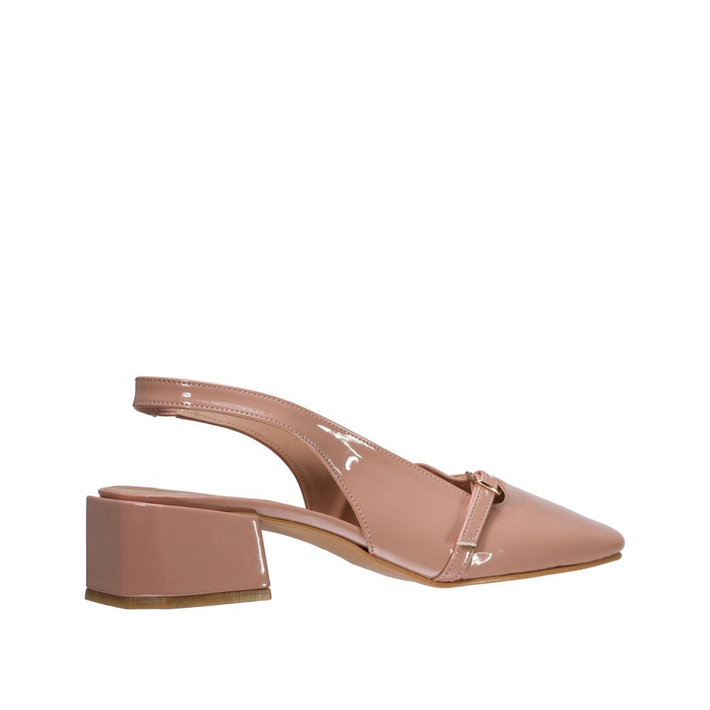 Foto 4 pulgar | Zapatilla Mujer Kipon Formal Tacon Beige