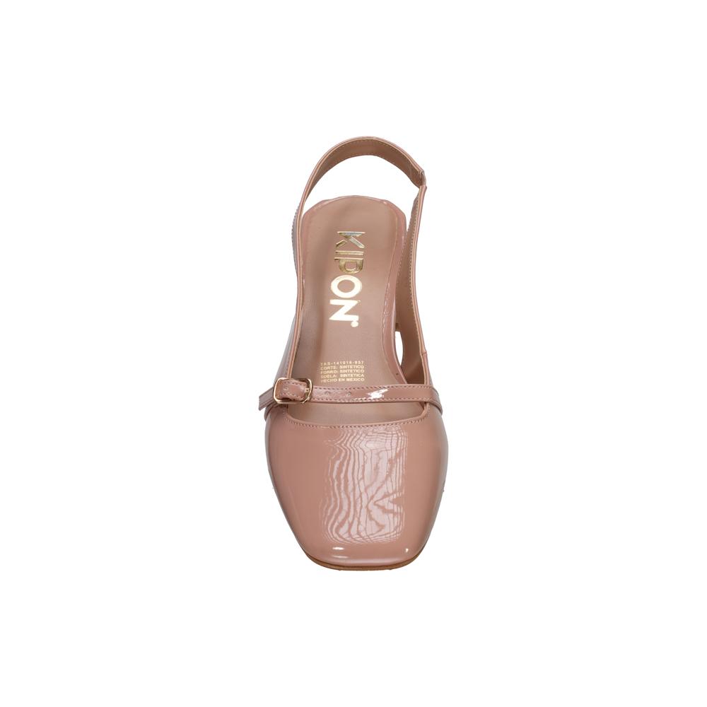 Foto 6 pulgar | Zapatilla Mujer Kipon Formal Tacon Beige