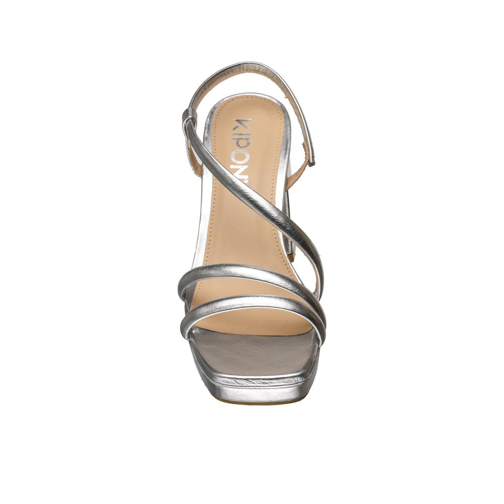 Foto 6 pulgar | Zapatilla Kipon Mujer Tacon Glam Rebelde Plateado
