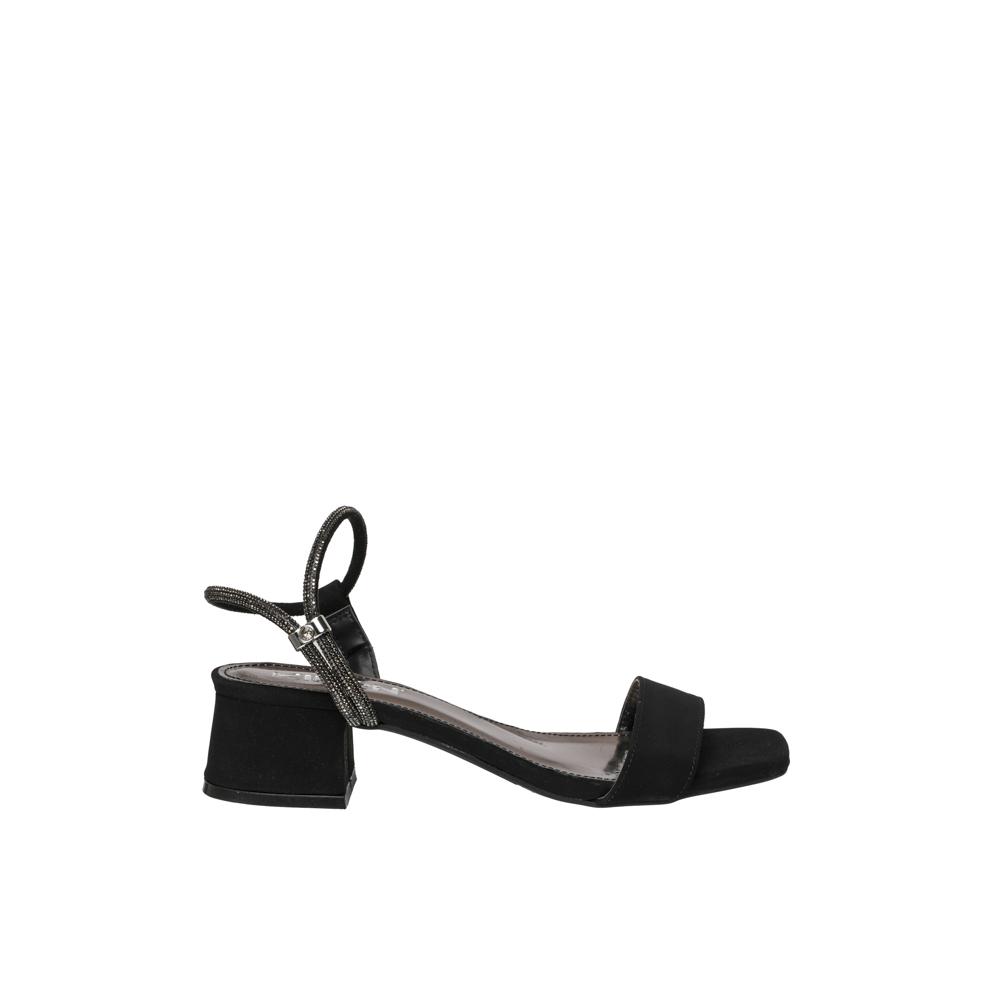 Sandalia Kipon Mujer Tacon Chico Negro