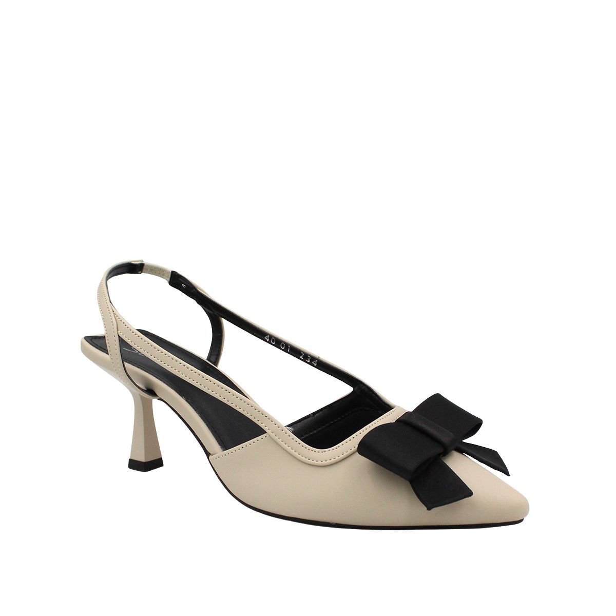 Foto 3 pulgar | Zapatilla Elegante Para Dama Destalonada Con Moño Selena