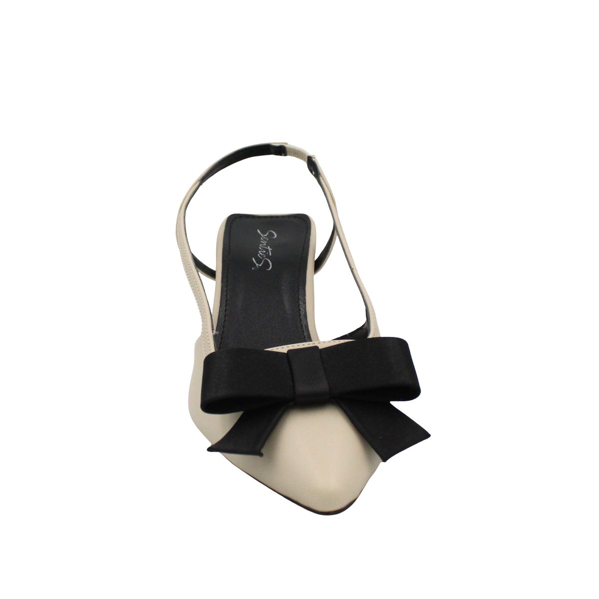 Foto 4 pulgar | Zapatilla Elegante Para Dama Destalonada Con Moño Selena
