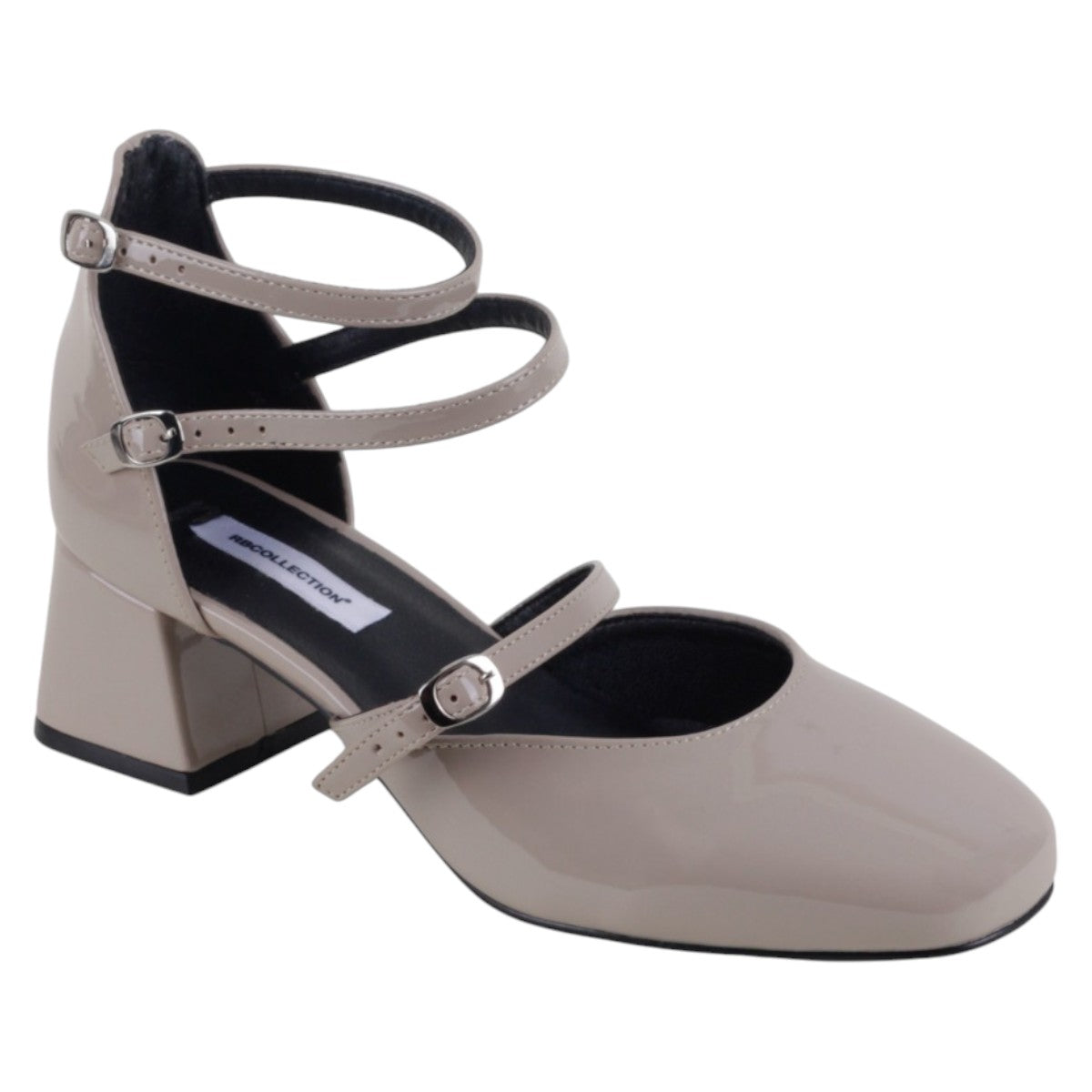 Foto 2 pulgar | Zapatillas Exterior Charol Color Beige Para Mujer De Rbcollection