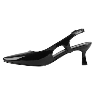 Foto 3 | Zapatillas Exterior Charol Color Negro Para Mujer De Rbcollection