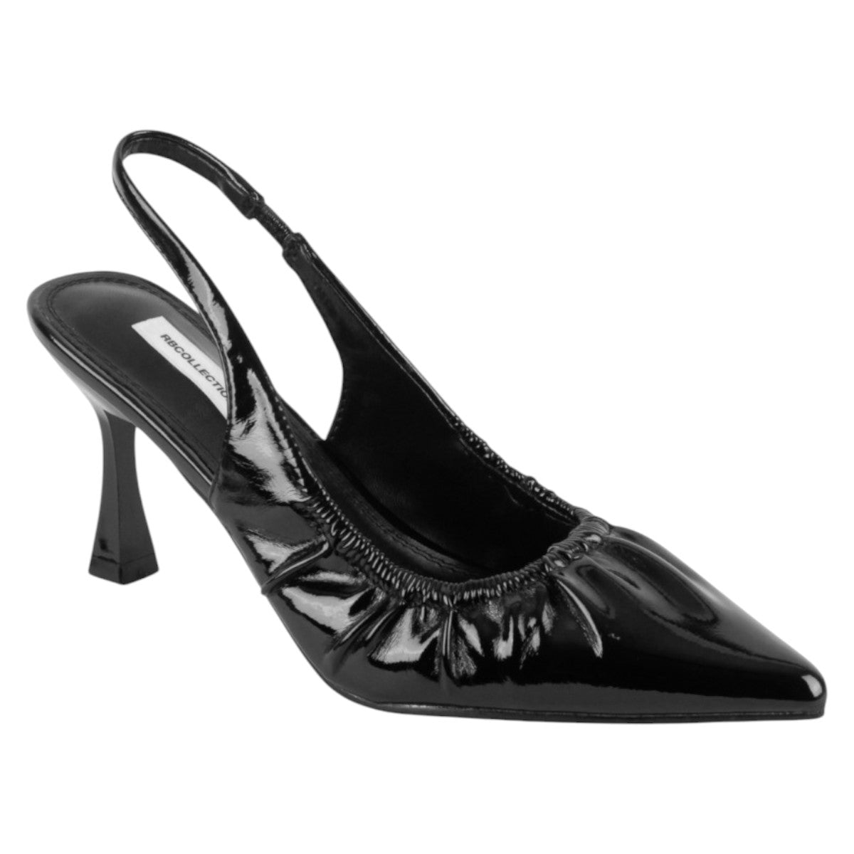 Foto 2 pulgar | Zapatillas Exterior Charol Color Negro Para Mujer De Rbcollection