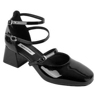 Foto 1 | Zapatillas Exterior Charol Color Negro Para Mujer De Rbcollection