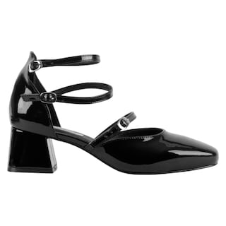 Foto 2 | Zapatillas Exterior Charol Color Negro Para Mujer De Rbcollection