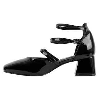 Foto 3 | Zapatillas Exterior Charol Color Negro Para Mujer De Rbcollection