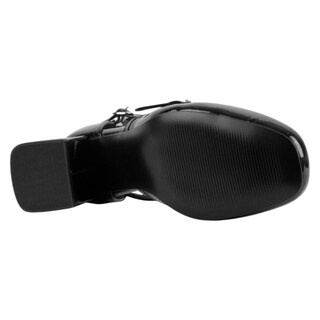 Foto 4 | Zapatillas Exterior Charol Color Negro Para Mujer De Rbcollection