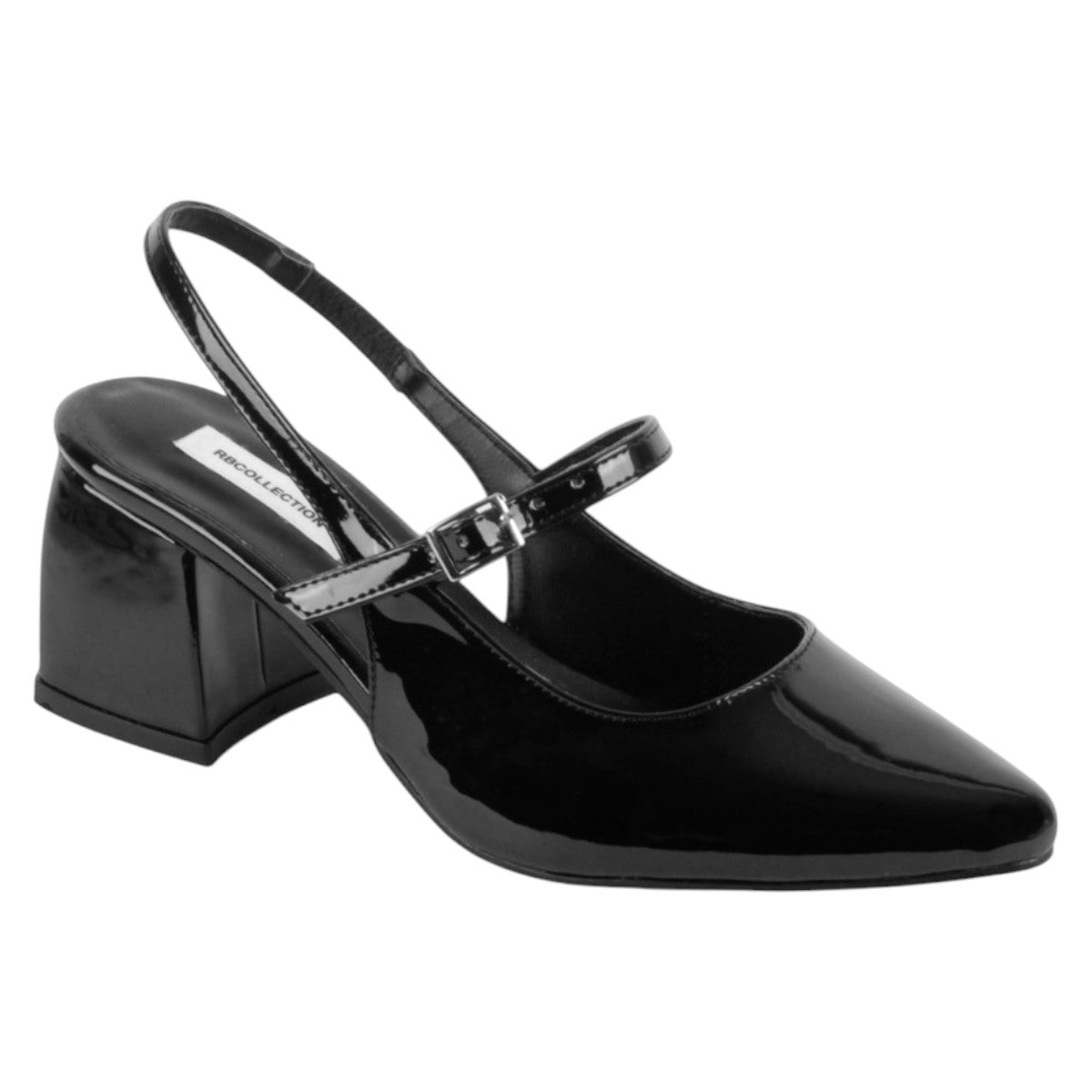 Foto 2 pulgar | Zapatillas Exterior Charol Color Negro Para Mujer De Rbcollection