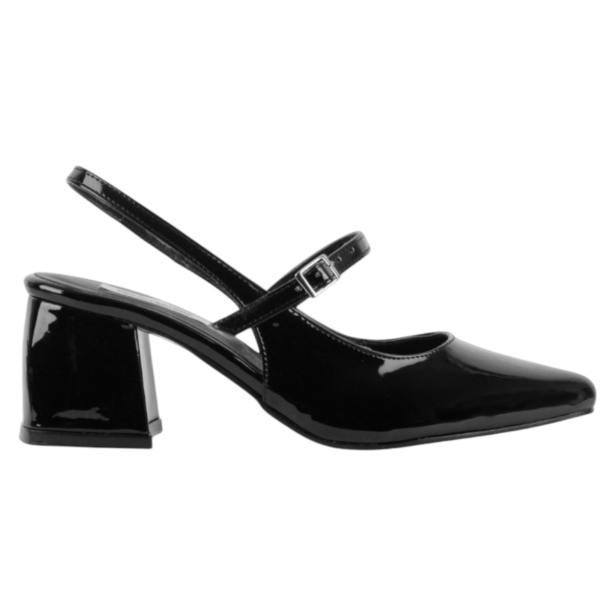 Foto 3 pulgar | Zapatillas Exterior Charol Color Negro Para Mujer De Rbcollection