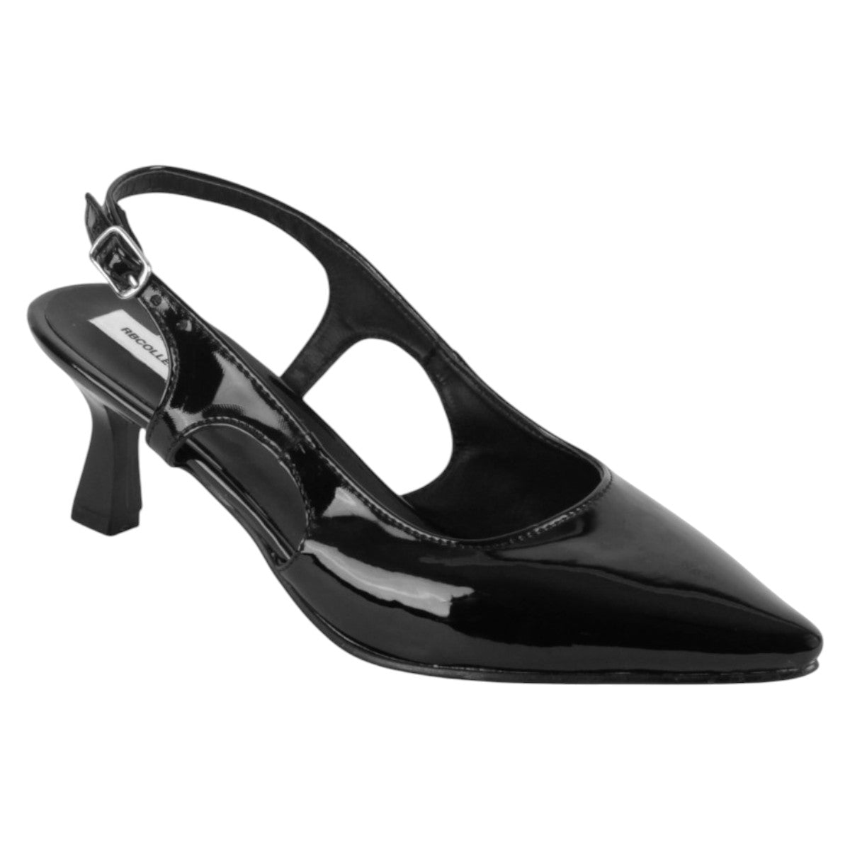 Foto 2 pulgar | Zapatillas Exterior Charol Color Negro Para Mujer De Rbcollection