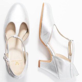 Foto 2 | Zapatillas Moommo Silver Mary Jane Pumps para Mujer - Venta Internacional