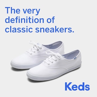 Foto 2 | Sneaker Keds Champion De Lona Blanca Para Mujer Talla 8 - Venta Internacional.