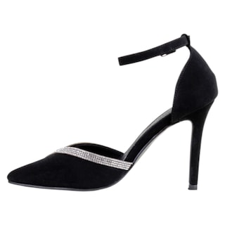 Foto 3 | Zapatillas Exterior Piel De Durazno Color Negro Para Mujer De Rbcollection