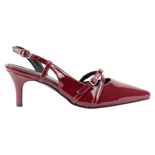 Foto 2 | Zapatillas Exterior Charol Color Rojo Para Mujer De Rbcollection