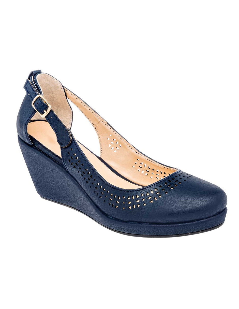 Foto 2 pulgar | Zapatos RBCOLLECTION color Azul Sintético para Mujer