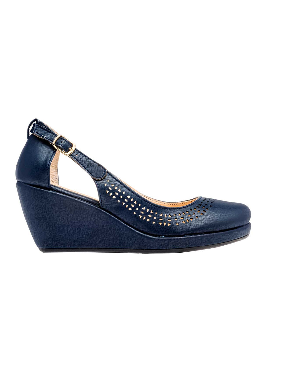 Foto 3 pulgar | Zapatos RBCOLLECTION color Azul Sintético para Mujer