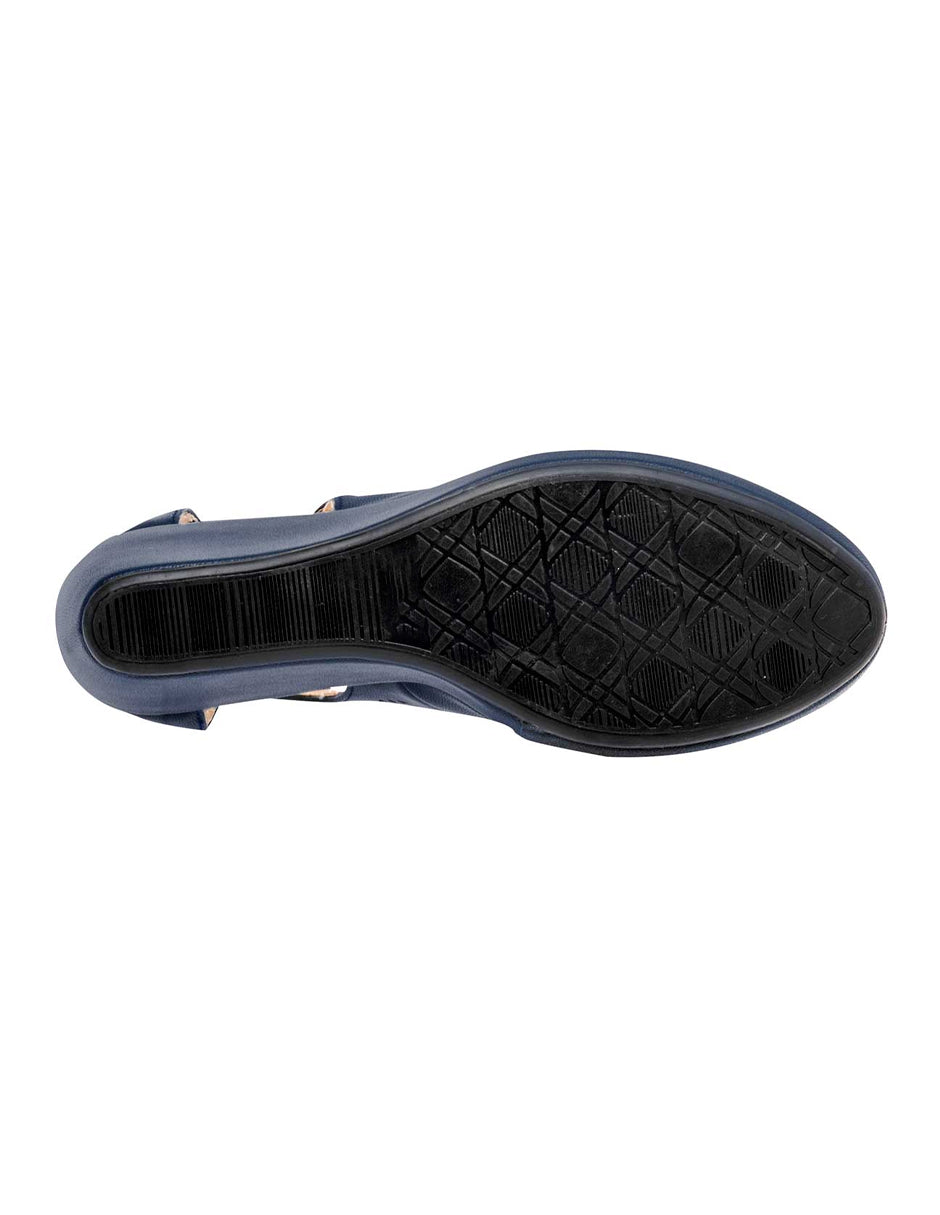 Foto 4 pulgar | Zapatos RBCOLLECTION color Azul Sintético para Mujer
