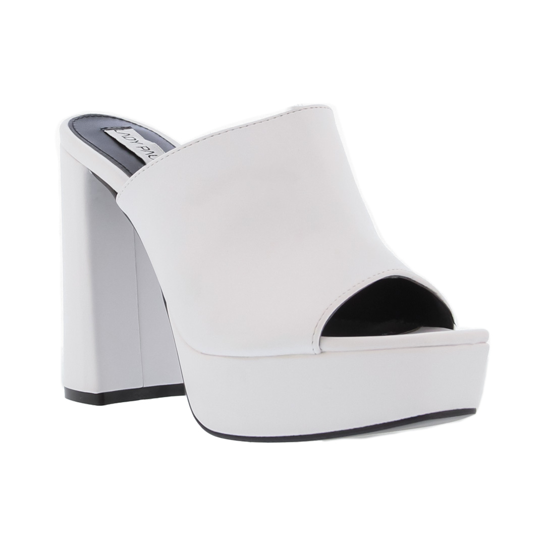 Sandalias con Plataforma Lady Paulina Turin 17324 color Blanco para Mujer