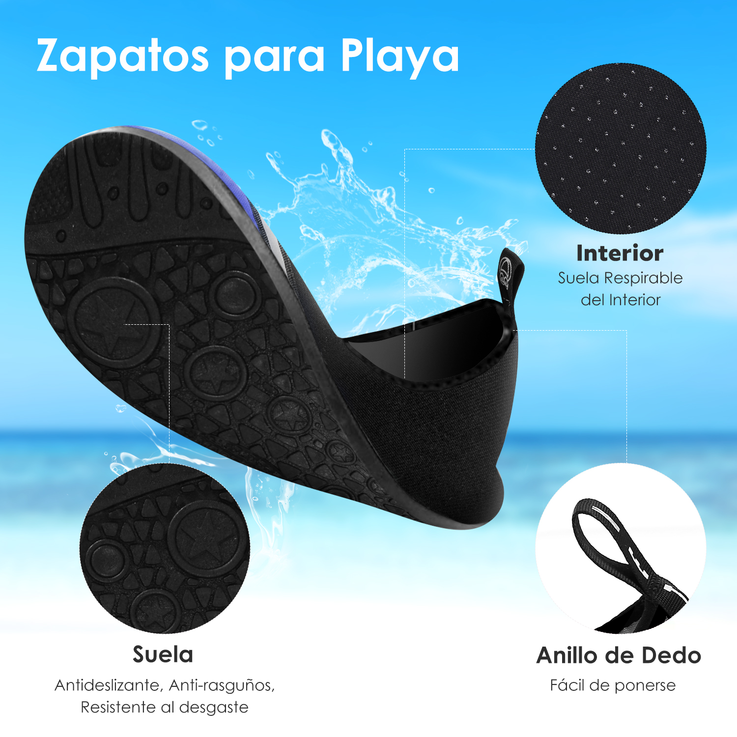 Foto 4 pulgar | Zapatos de Agua de Secado Rápido Unisex