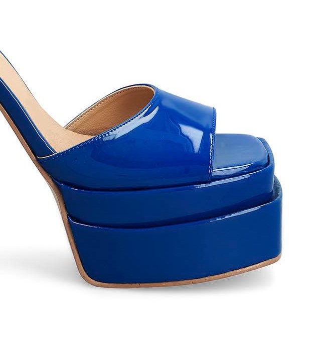 Foto 4 | Zapatillas Mundo Terra Azules con Plataforma para Mujer