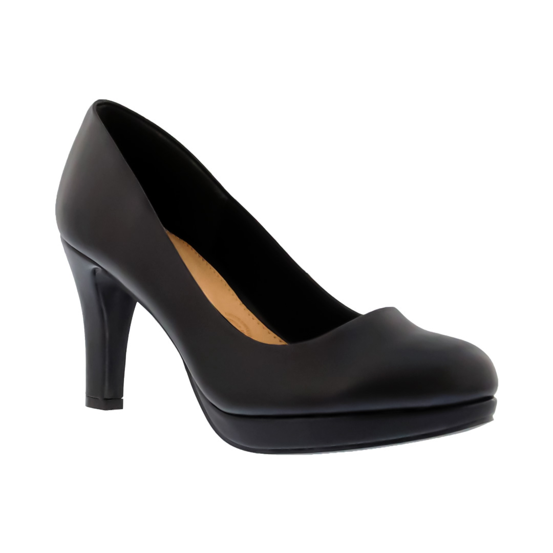 Zapatilla Tipo Piel Color Negro Lady Paulina Confort Amaya 23101 para Mujer