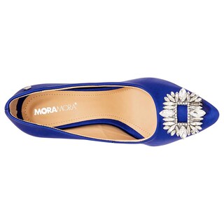 Foto 2 | Zapatillas Moramora Azules para Mujer