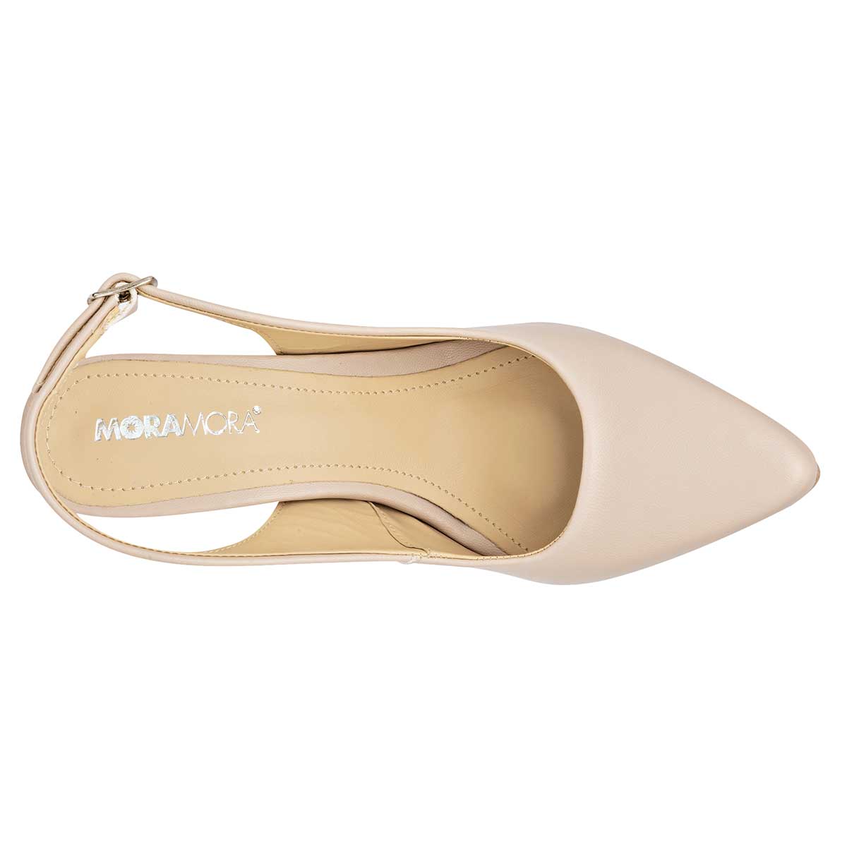 Foto 3 pulgar | Zapatilla Moramora Beige Código 113534-1 para Mujer