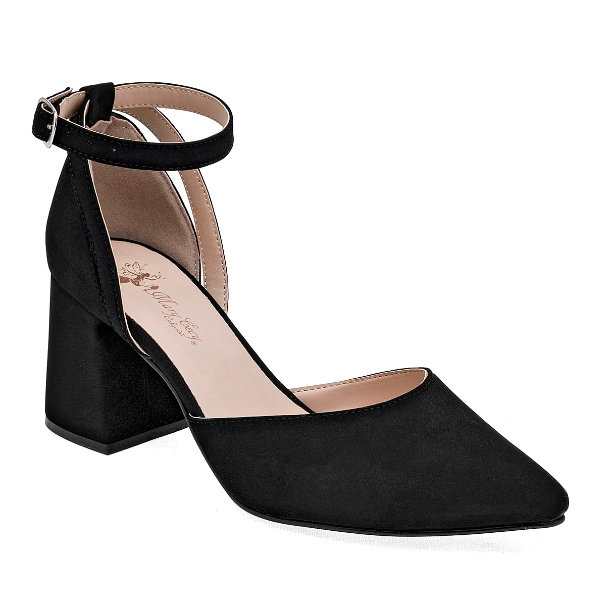 Zapatilla Mary Cecy Negro Código 125403-e Para Mujer