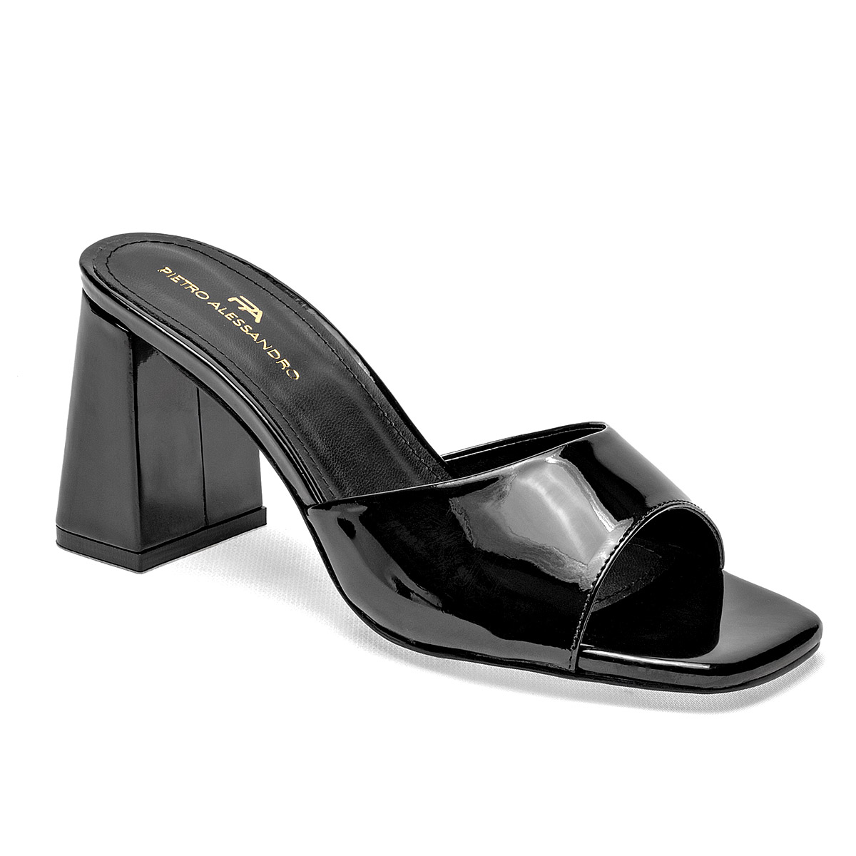 Zapatillas para Mujer Pietro Alessandro Negros de Charol