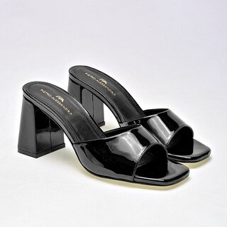 Foto 2 | Zapatillas para Mujer Pietro Alessandro Negros de Charol