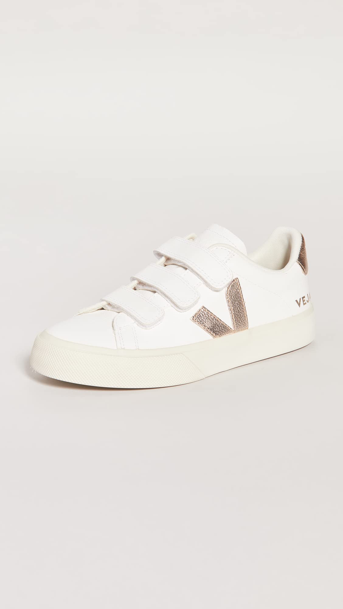Foto 3 pulgar | Tenis Veja Recife Logo Blanco con Platino para Mujer - Venta Internacional