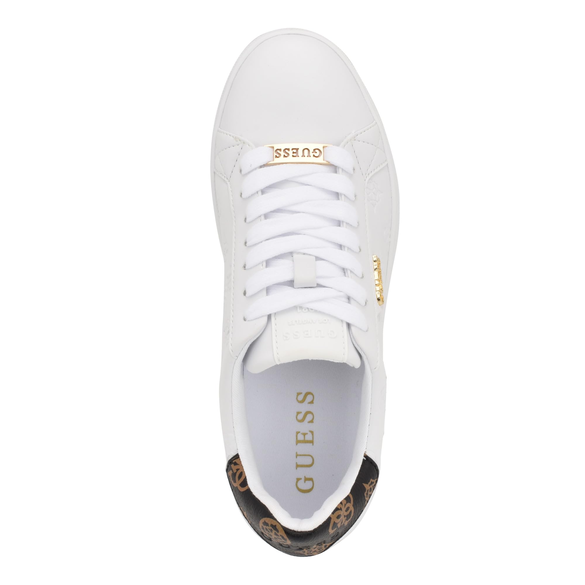 Foto 3 pulgar | Tenis Guess Renzy Blancos para Mujer - Venta Internacional