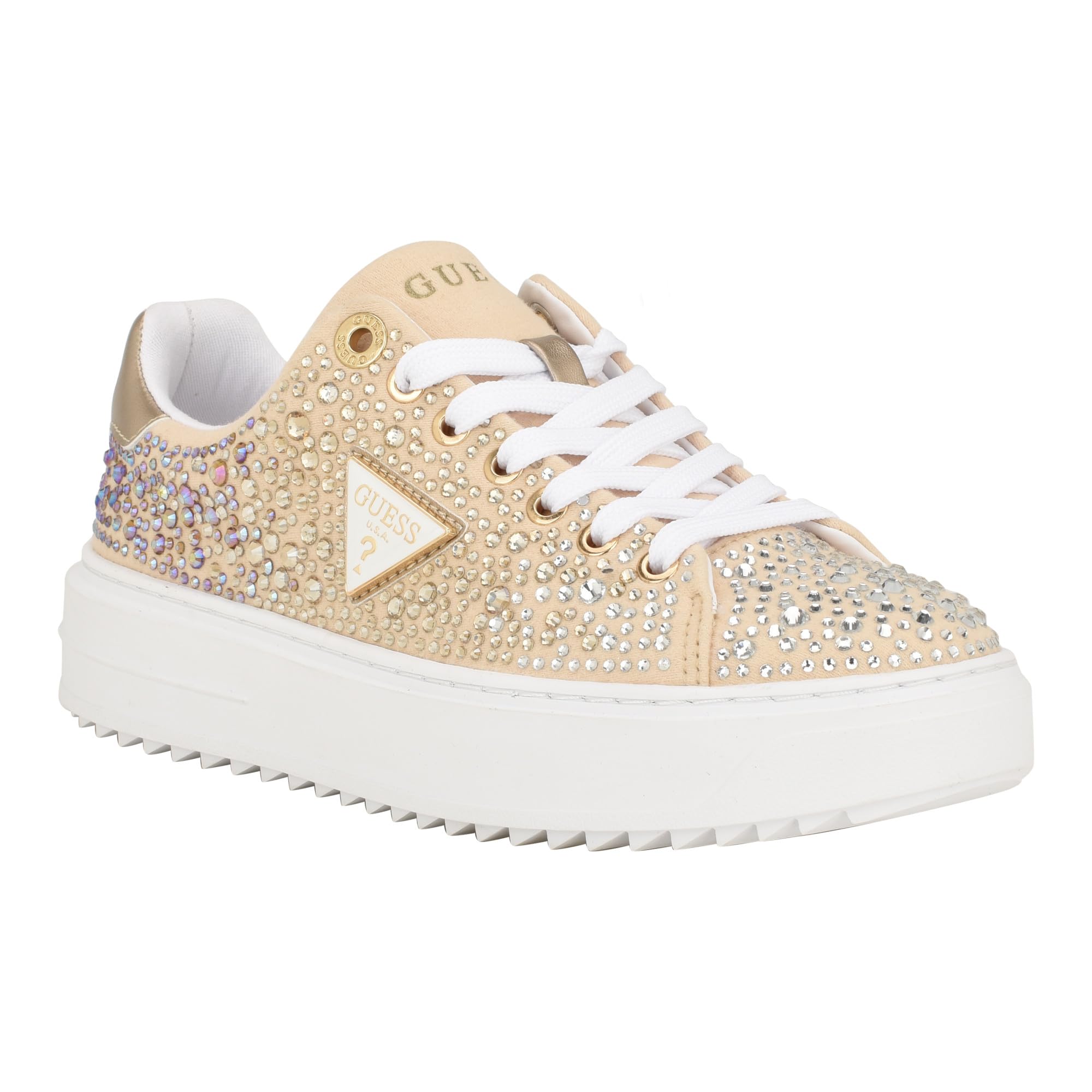 Foto 2 pulgar | Zapatilla Guess Denesa Dorada para Mujer - Venta Internacional