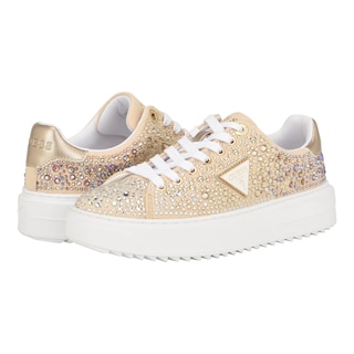 Foto 6 | Zapatilla Guess Denesa Dorada para Mujer - Venta Internacional