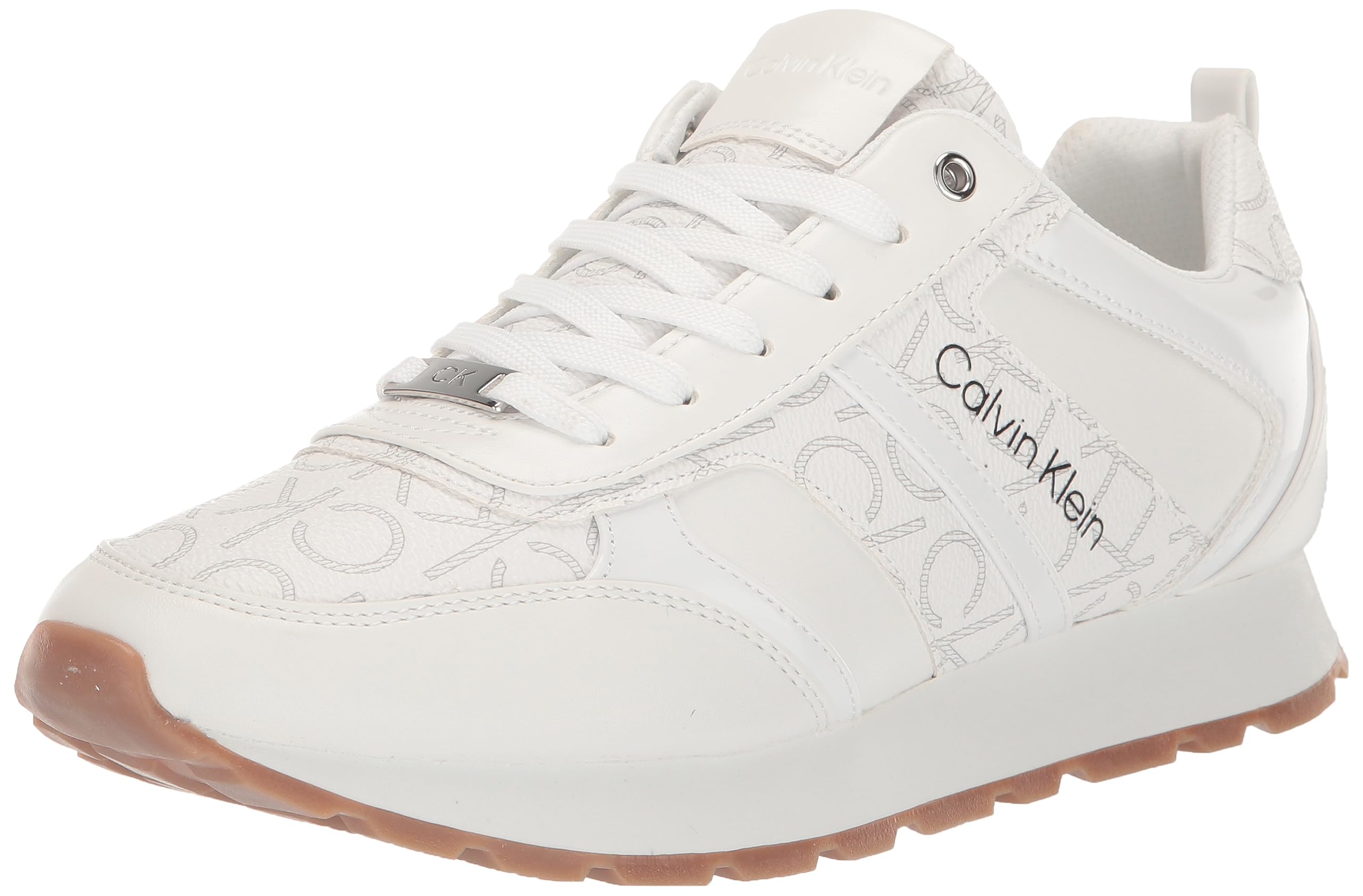 Foto 2 pulgar | Zapatilla Calvin Klein Carlla Para Mujer, Color Blanco, Talla 7.5 - Venta Internacional.