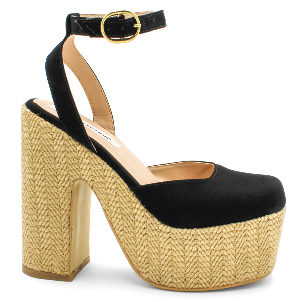 Foto 3 pulgar | Zapatillas RBCollection Exterior Gamuza Negro para Mujer