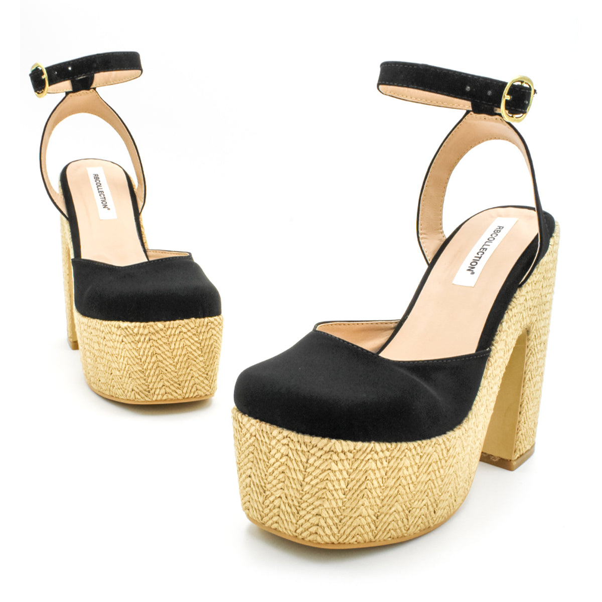 Foto 5 pulgar | Zapatillas RBCollection Exterior Gamuza Negro para Mujer