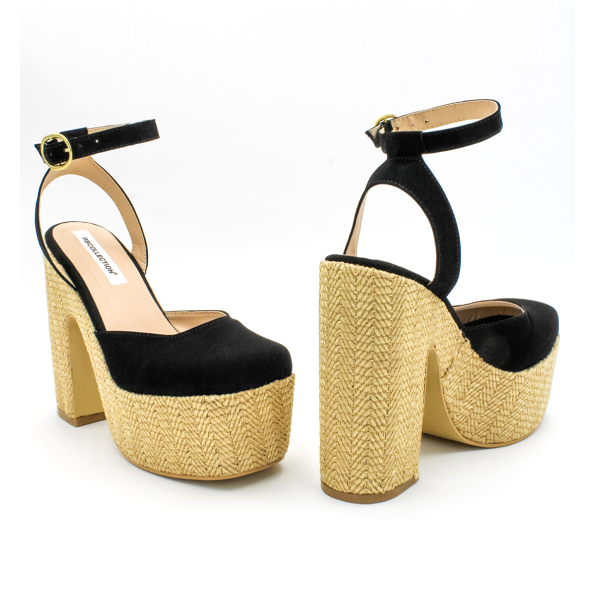 Foto 6 pulgar | Zapatillas RBCollection Exterior Gamuza Negro para Mujer